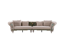 A002 Sofa — Curved, isolated product view