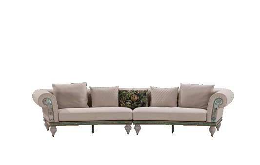 A002 Sofa — Curved, isolated product view
